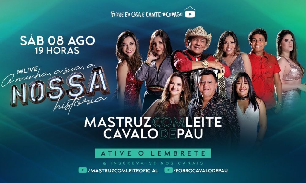 MASTRUZ COM LEITE RECEBE A BANDA CAVALO DE PAU NA LIVE “A MINHA, A SUA, A NOSSA HISTÓRIA MASTRUZ COM LEITE RECEBE A BANDA CAVALO DE PAU NA LIVE “A MINHA, A SUA, A NOSSA HISTÓRIA